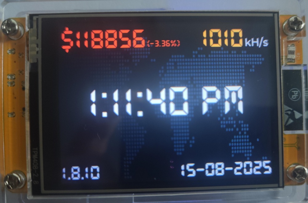 NMMiner NM-CYD desktop clock