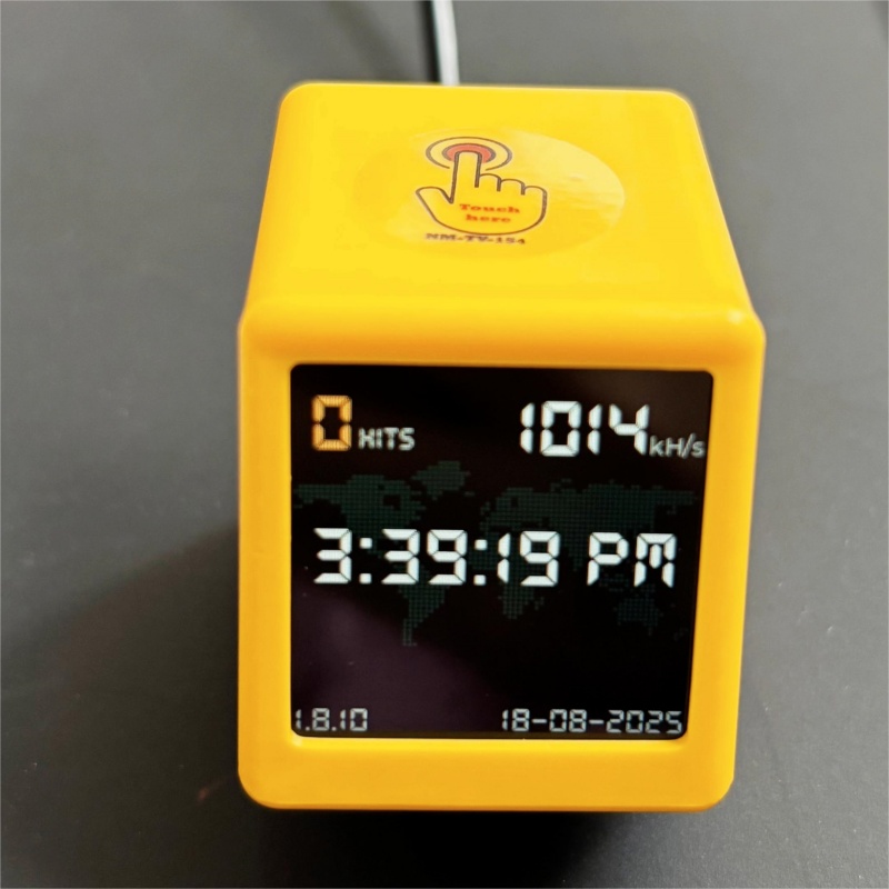 NMMiner TV with desktop Clock