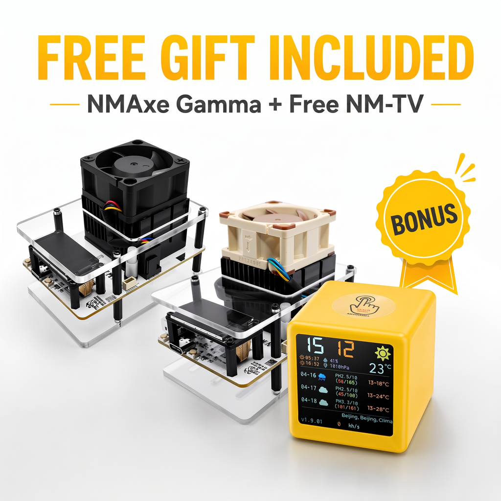 NMAxe Gamma -- Powerful BM1370 BTC SOLO Lottery Miner 1.2TH/s